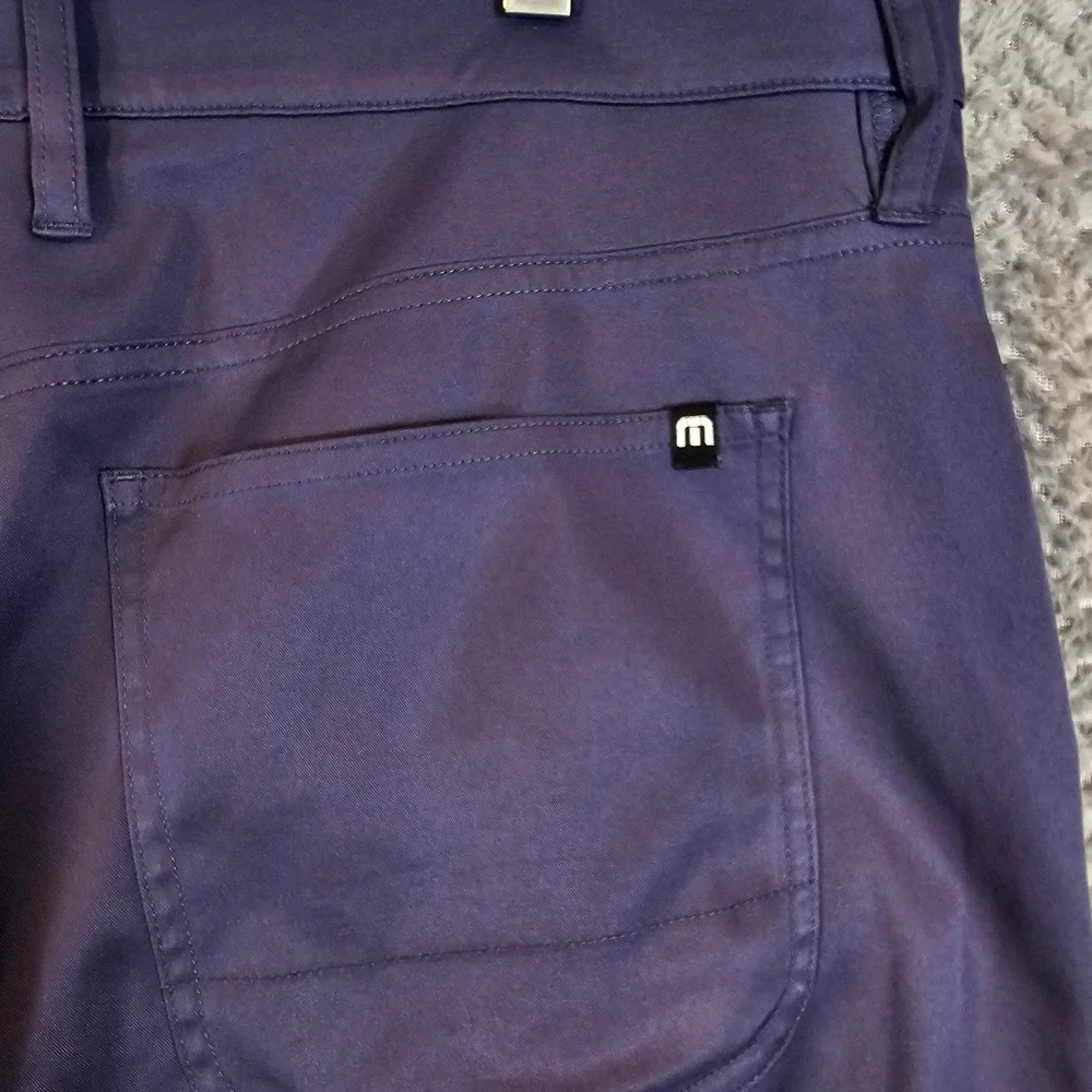Travis‎ Mathew Open to Close Mens Navy Blue Performance Golf Pants Size 36 Solid